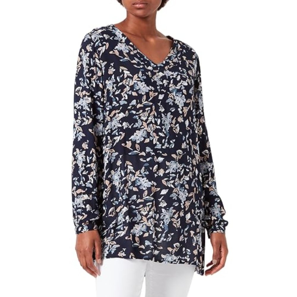 Kaffe Danish Design Anneli Floral Tunic Long Sleeve Peasant Top - Picture 3 of 13